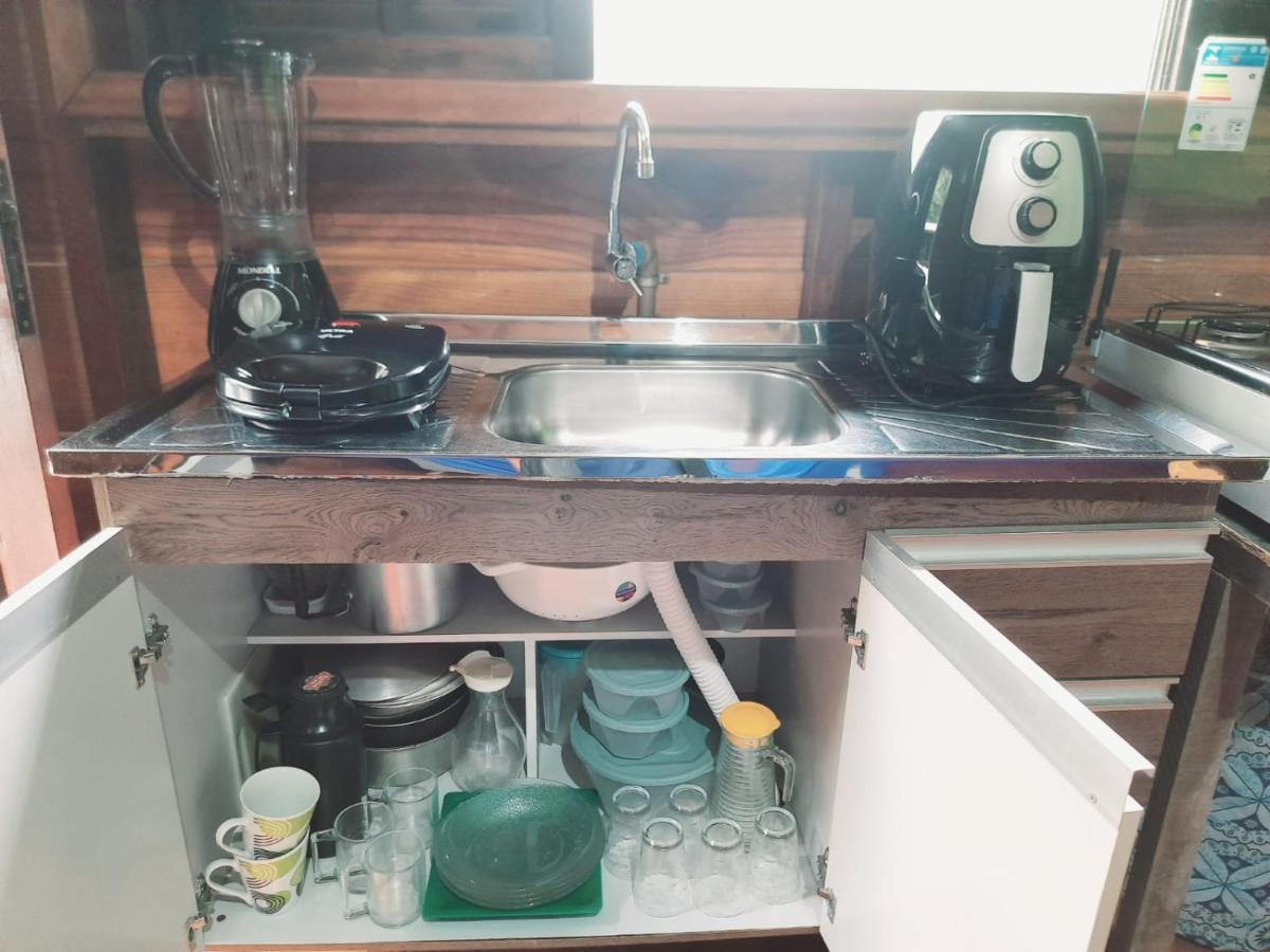 827 Chale Pe Na Areia, Completo Na Praia Do Estaleiro Em Ubatuba - 1 Dormitorio, 1 Banheiro, 1 Vaga De Garagem 외부 사진